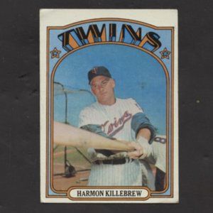 1972 TOPPS BASEBALL HARMON KILLEBREW MINNESOTA TWINS
